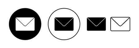 Mail icon vector for web and mobile app. email sign and symbol. E-mail icon. Envelope iconのイラスト素材