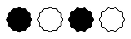 Badge icon set illustration. Awards icon vector. Achieve sign and symbolsのイラスト素材