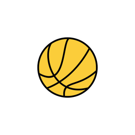 Basketball icon vector for web and mobile app. Basketball ball sign and symbolのイラスト素材