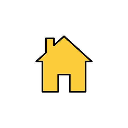 House icon vector for web and mobile app. Home sign and symbolのイラスト素材