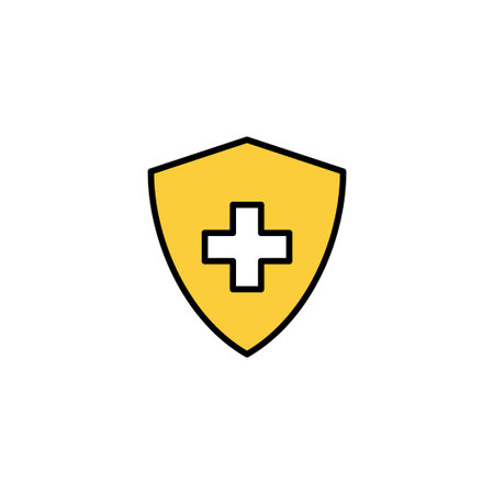 Health insurance icon vector for web and mobile app. Insurance document sign and symbolのイラスト素材