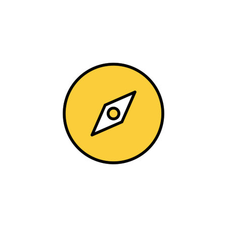 Compass icon vector for web and mobile app. arrow compass icon sign and symbolのイラスト素材