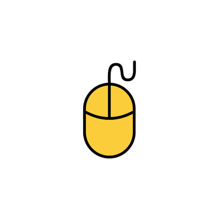 Mouse icon vector for web and mobile app. click sign and symbol. pointer icon vector.のイラスト素材