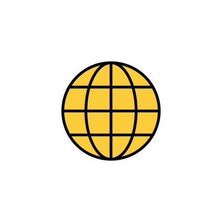 Web icon vector for web and mobile app. go to web sign and symbol. web click icon. Global search iconのイラスト素材