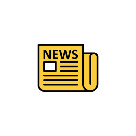 Newspaper icon vector for web and mobile app. news paper sign and symbolignのイラスト素材