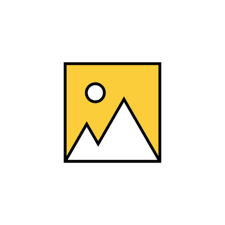 Picture icon vector for web and mobile app. photo gallery sign and symbol. image iconのイラスト素材