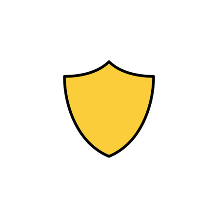 Shield icon vector for web and mobile app. Protection icon. Security sign and symbolのイラスト素材
