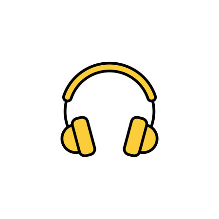 Headphone icon vector for web and mobile app. headphone sign and symbolのイラスト素材