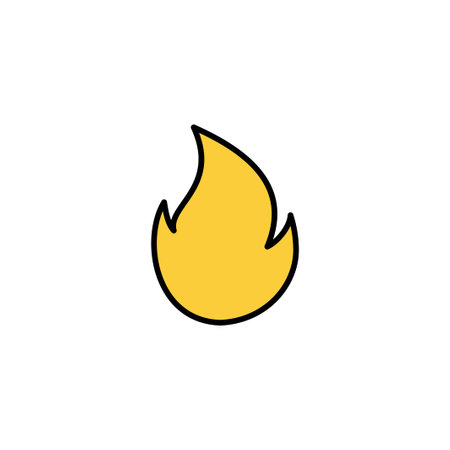 Fire icon vector for web and mobile app. fire sign and symbolのイラスト素材