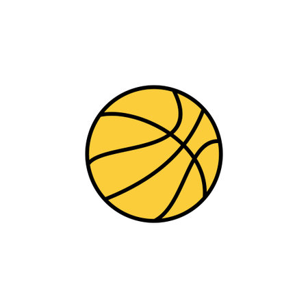 Basketball icon vector for web and mobile app. Basketball ball sign and symbolのイラスト素材