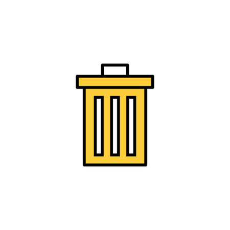 Trash icon vector for web and mobile app. trash can icon. delete sign and symbol.のイラスト素材