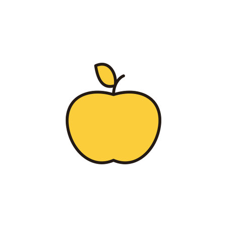 Apple icon vector for web and mobile app. Apple sign and symbols for web design.のイラスト素材
