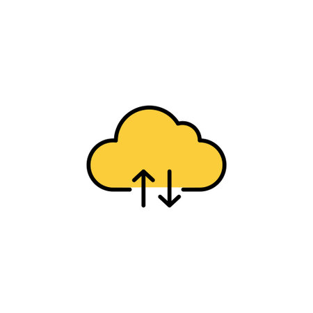 Cloud icon vector for web and mobile app. cloud sign and symbolのイラスト素材