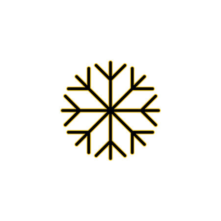 Snow icon vector for web and mobile app. snowflake sign and symbolのイラスト素材