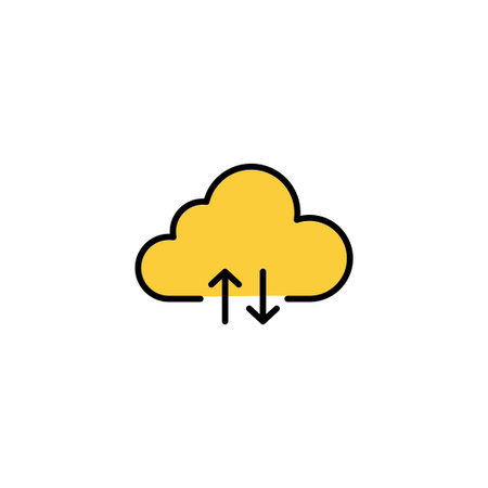 Cloud icon vector for web and mobile app. cloud sign and symbolのイラスト素材