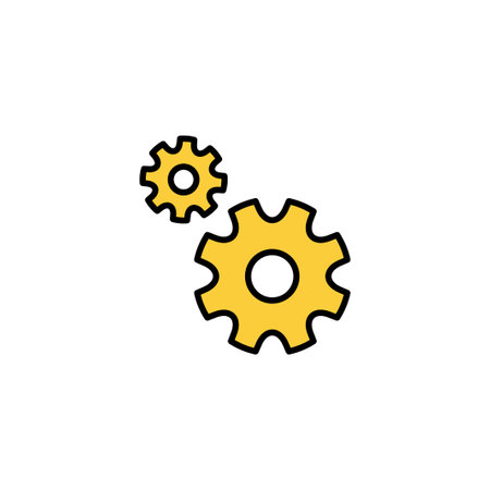 setting Icon vector for web and mobile app. Cog settings sign and symbol. Gear Signのイラスト素材