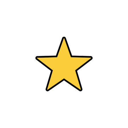Star Icon vector for web and mobile app. rating sign and symbol. favourite star icon