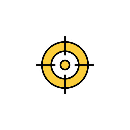 Target icon vector for web and mobile app. goal icon vector. target marketing sign and symbolのイラスト素材