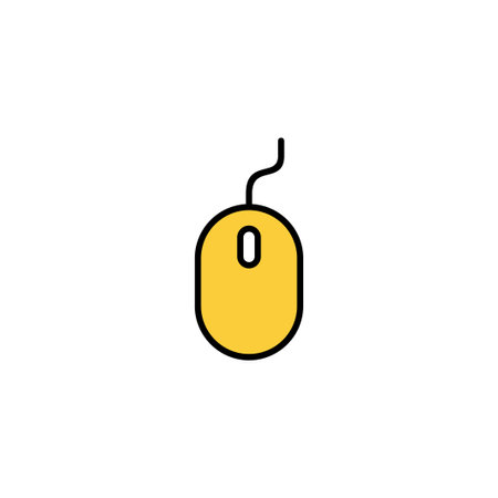 Mouse icon vector for web and mobile app. click sign and symbol. pointer icon vector.のイラスト素材