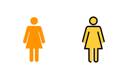 Female icon set for web and mobile app. woman sign and symbolのイラスト素材
