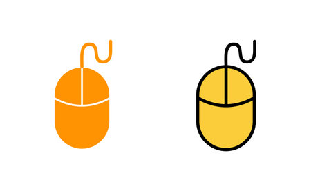 Mouse icon set for web and mobile app. click sign and symbol. pointer icon vector.のイラスト素材