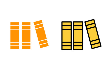 Library icon set for web and mobile app. education sign and symbolのイラスト素材