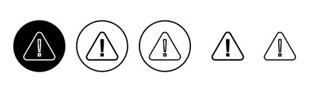 Exclamation danger sign illustration. attention sign and symbol. Hazard warning attention signのイラスト素材
