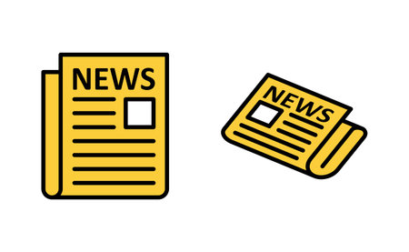 Newspaper icon set  for web and mobile app. news paper sign and symbolignのイラスト素材