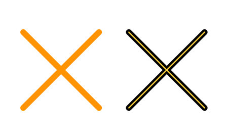 Close icon set for web and mobile app. Delete sign and symbol. cross signのイラスト素材