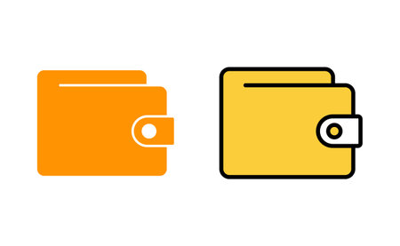 Wallet icon set  for web and mobile app. wallet sign and symbolのイラスト素材