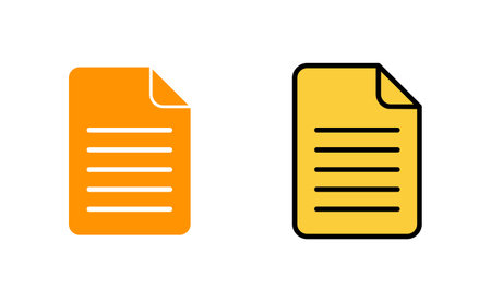 Document icon set for web and mobile app. Paper sign and symbol. File Iconのイラスト素材