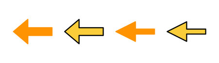 Arrow icon set for web and mobile app. Arrow sign and symbol for web design.のイラスト素材