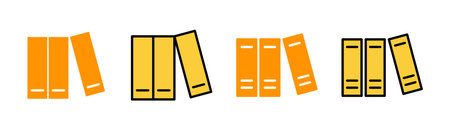 Library icon set for web and mobile app. education sign and symbolのイラスト素材