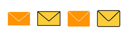 Mail icon set tor for web and mobile app. email sign and symbol. E-mail icon. Envelope icon