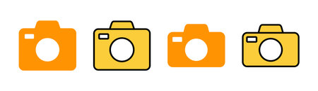 Camera icon vector for web and mobile app. photo camera sign and symbol. photography icon.のイラスト素材