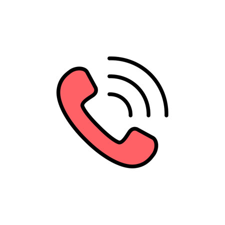 Call icon set illustration. telephone sign and symbol. phone icon. contact usのイラスト素材
