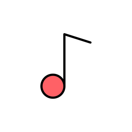 Music icon set illustration. note music sign and symbolのイラスト素材