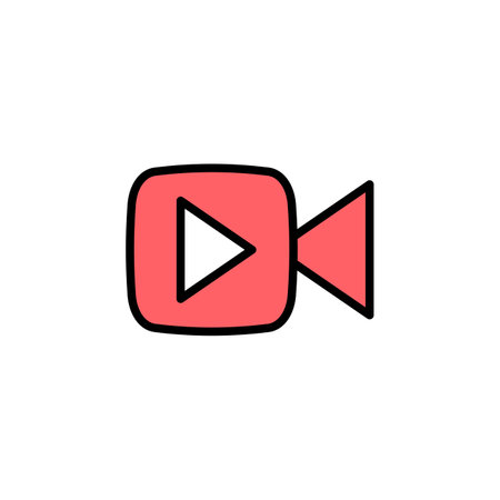 Video icon set illustration. video camera sign and symbol. movie sign. cinemaのイラスト素材