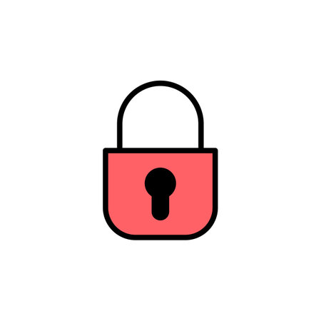 Lock icon set illustration. Padlock sign and symbol. Encryption icon. Security symbolのイラスト素材