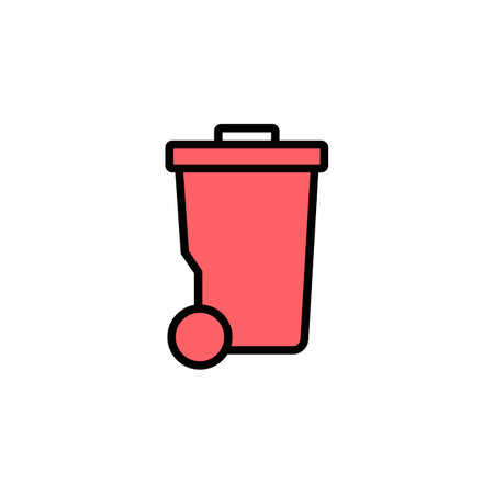 Trash icon set illustration. trash can icon. delete sign and symbol.のイラスト素材