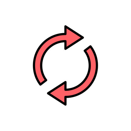 Refresh icon set illustration. Reload sign and symbol. Update icon.のイラスト素材