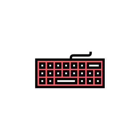 Keyboard icon set illustration. keyboard sign and symbolのイラスト素材