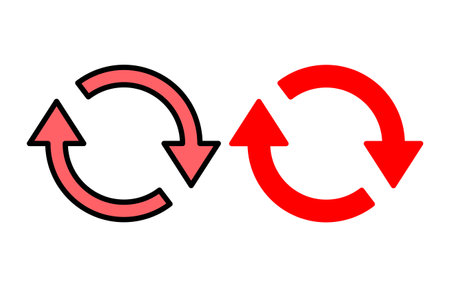 Refresh icon set illustration. Reload sign and symbol. Update icon.のイラスト素材