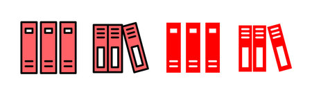 Library icon set illustration. education sign and symbolのイラスト素材