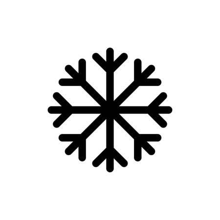 Snow icon vector for web and mobile app. snowflake sign and symbolのイラスト素材