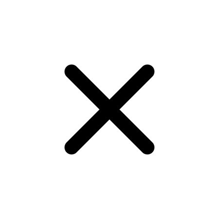 Close icon vector for web and mobile app. Delete sign and symbol. cross sign