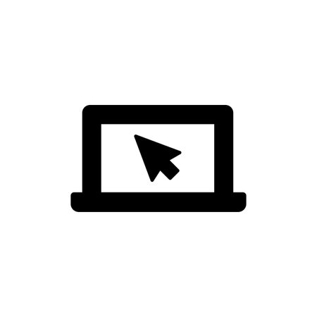 Laptop icon vector for web and mobile app. computer sign and symbolのイラスト素材