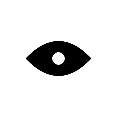 Eye icon vector for web and mobile app. Eye sign and symbol. Look and Vision icon.のイラスト素材