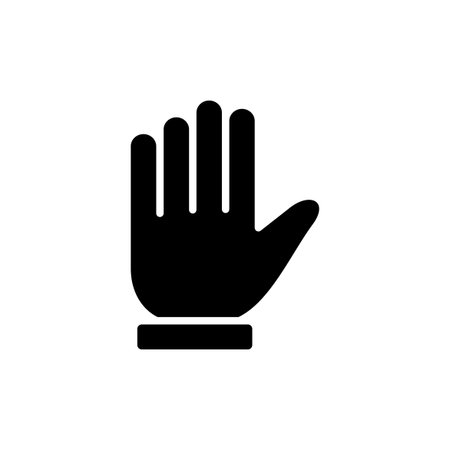 Hand icon vector for web and mobile app. hand sign and symbol. hand gestureのイラスト素材