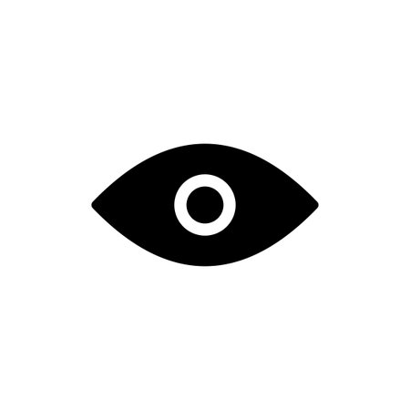 Eye icon vector for web and mobile app. Eye sign and symbol. Look and Vision icon.のイラスト素材